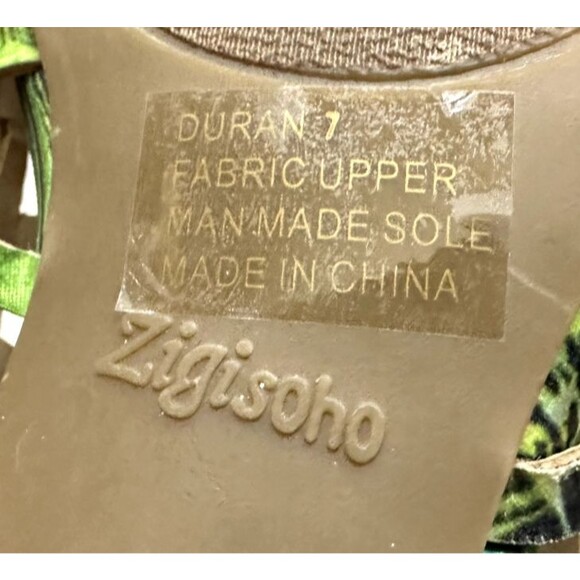 Zigi Soho Duran women size 7 open toe strappy stiletto multicolor heel sandals - Picture 8 of 10